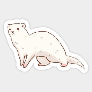 Cute Ferret drawing Sticker